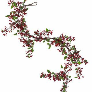 150 cm Luxury Christmas Natural Look Red Berry Garland