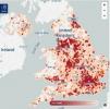 Točke vloma v Veliki Britaniji so bile razkrite v interaktivni karti kriminala v družbenih medijih
