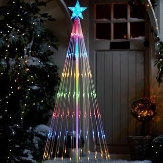 5,5 ft LED lučka za božično drevo v zaprtih prostorih na prostem