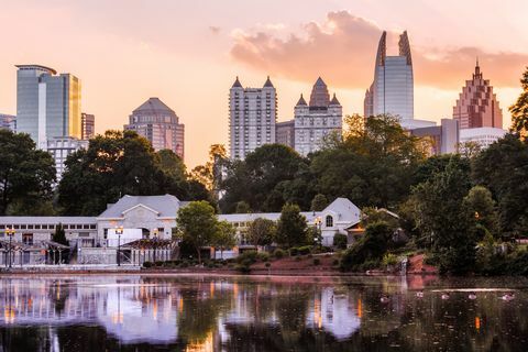 piemont park, atlanta, gruzija, america