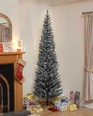 Umetno božično drevo iz sivega svinčnika