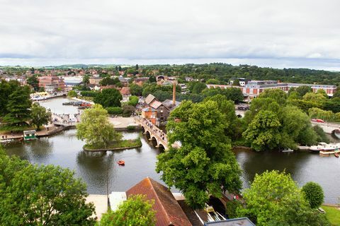 Pogled od zgoraj na Stratford-At-Avon