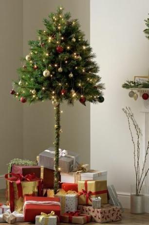 6ft božično drevo na pol senčnika - zeleno