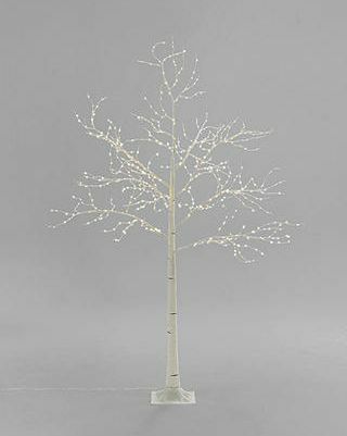 Predprižgano drevo brezove vejice, čisto bela, 6 ft