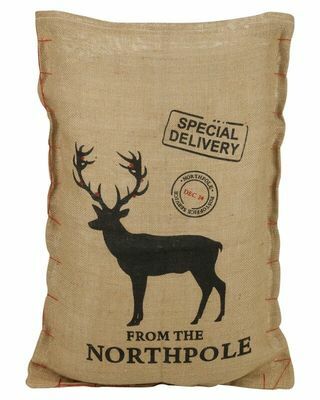 Posebna dostava za severne jelene, božična darilna vreča iz Božičkove nogavice
