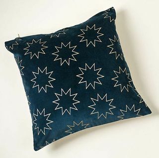 Foiled Star Navy Cushion