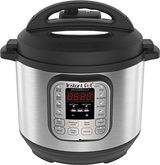 Instant Pot Duo V2 električni tlačni kuhalnik 7-v-1, 6 Qt, 5,7L 1000 W, brušeno nerjaveče jeklo / črno, 220-240v, notranji lonec iz nerjavečega jekla