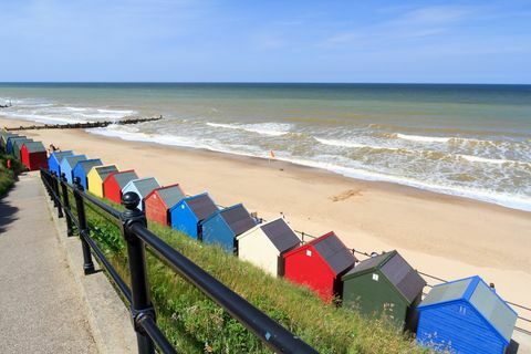 Mundesley Beach Huts Norfolk Anglija