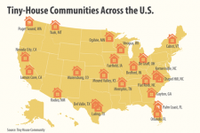 Kjer živijo ljudje z drobnimi domovi v ZDA