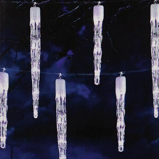 24 luči Chaser Icicle LED - bele