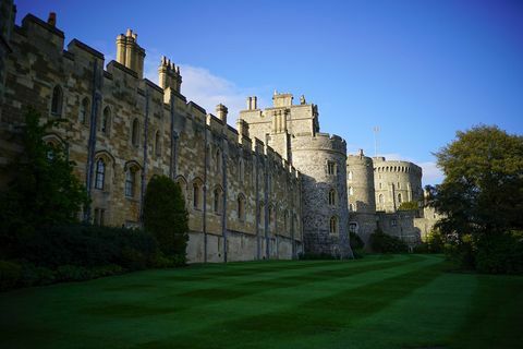 Windsor Castle travnik med kraljevo poroko