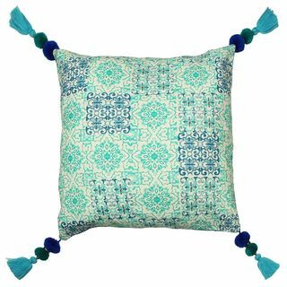 House Beautiful Paca Cushion - Spearmint Blue