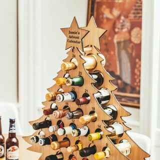 Personaliziran adventni koledar Hrast za pijače Adventni koledar za božično drevo 