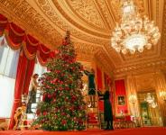 Božična dekoracija gradu Windsor se pokloni kraljici Viktoriji in princu Albertu