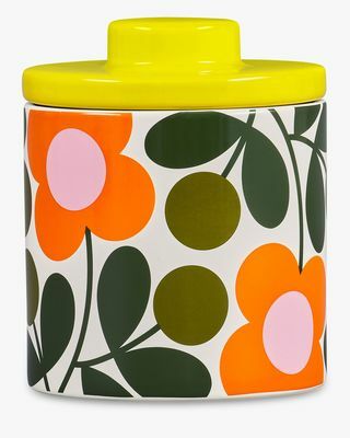 Orla Kiely Flower Steam Jar za shranjevanje kave, 750ml, Citrine / Multi