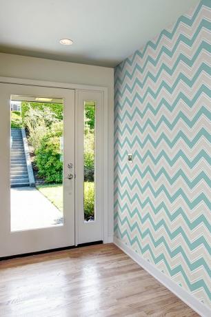 Ozadje Coloroll Chevron Teal