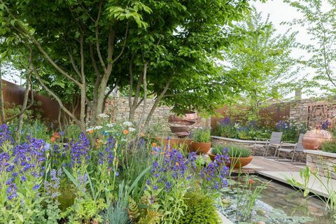 Silent Pool Gin Garden, ki ga je zasnoval David Neale - Space to Grow - Chelsea Flower Show 2018