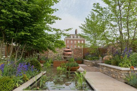 Silent Pool Gin Garden, ki ga je zasnoval David Neale - Space to Grow - Chelsea Flower Show 2018