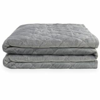 Bombažna dvojna obtežena odeja Mela Comfort Grey 7 kg