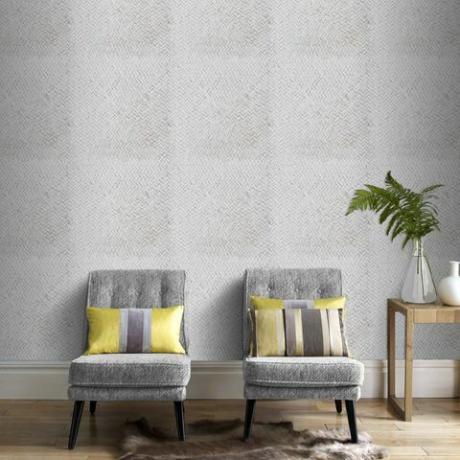 Graham in Brown Roomset - siva stena z vzorcem