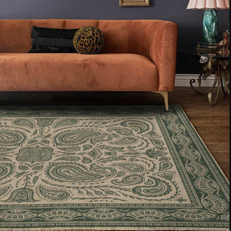 Iris Apfel Summer Of Love Forest Green Rug