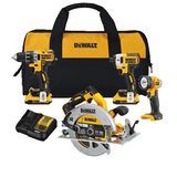 Kombinirani komplet brez krtače DEWALT 20V MAX XR z orodjem za rezanje / brusilko (DCK483D2 & DCG413B)