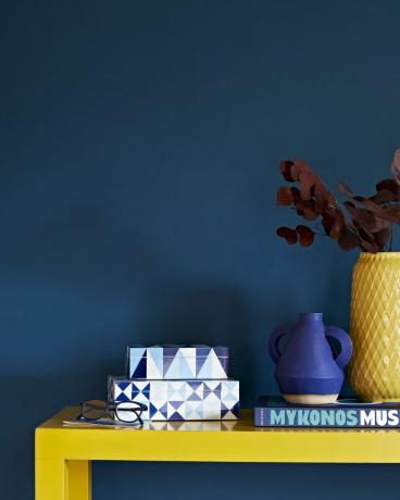 modra stenska barva, hb x homebase barva boutique blues