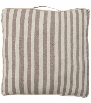 Ed Stripe Floor Cushion v Taupe barvi