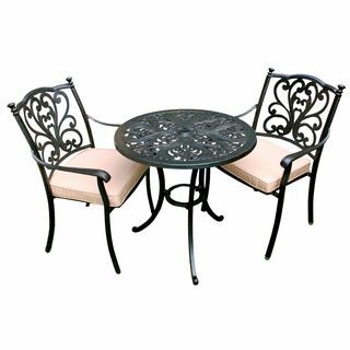 Devon okrogli bistro set, bronast