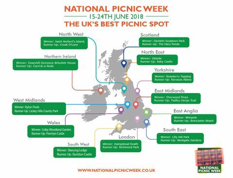 Najboljša mesta za piknike v Veliki Britaniji - National Picnic Week