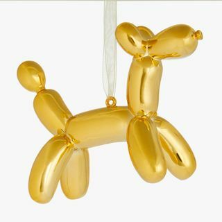 Pop Art Balloon Dog Bauble, zlato