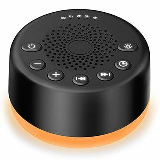 Zvočni aparat Easysleep Sound White s 25 pomirjujočimi zvoki s pomnilniško funkcijo 32 nivojev glasnosti in 5 časovnikom spanja, ki jih napaja AC ali USB za sprostitev v spanju (črna, s svetlobo)
