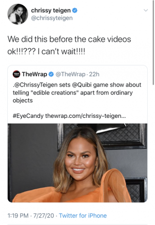 chrissy teigen eye candy tweet