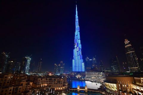 Laserska predstava o Burj Khalifi