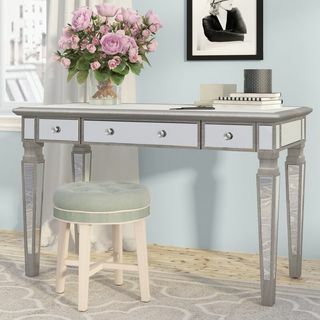 Angelette Glass Desk