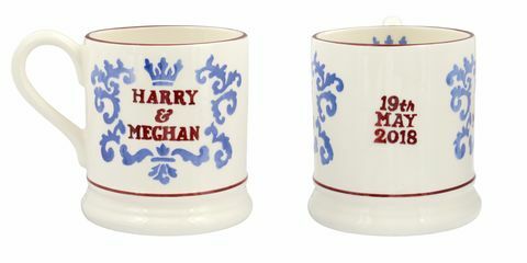 Spominske skodelice za praznovanje kraljeve poroke princa Harryja in Meghan Markle.