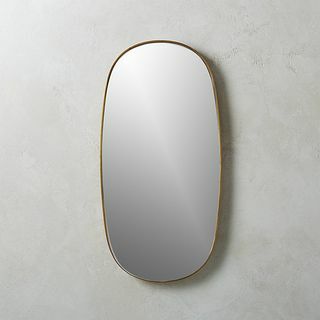Rogue Brass majhno ovalno ogledalo